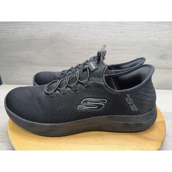 Skechers Men's Summits Colsin Slip Resistant Slip-In Sneaker 200205 BBK Size 10 - Picture 2 of 9